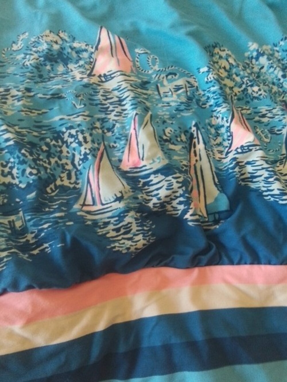 Lilly Pulitzer Both Pieces NWT with Sail Boats And Pink Stripes - Picture 7 of 7